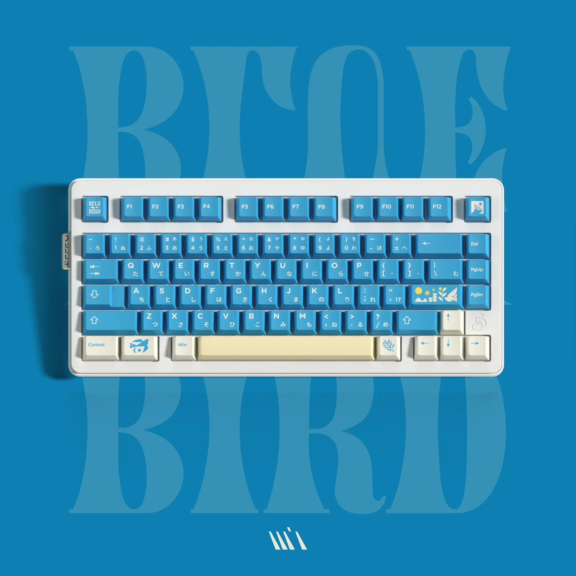 

Original theme keycaps - Bluebird 145 keys Original height PBT five-sided sublimation mechanical keyboard keycaps