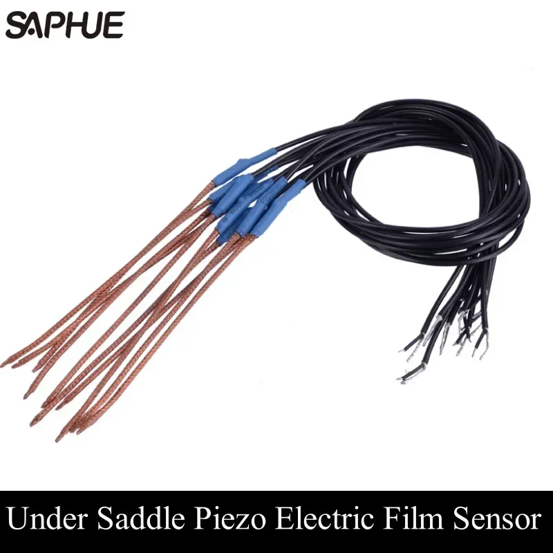 2Pcs Under Saddle Piezo Electric Film Sensor for Folk Acoustic Guitar Pickup Sticks Soft Strip