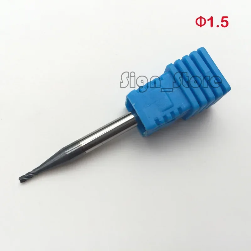 

5 шт./компл. 1,5 мм 4F четыре канавки твердосплавная концевая фреза с покрытием NANO, фрезы с ЧПУ 4*1,5*50 мм для резки металла и стали