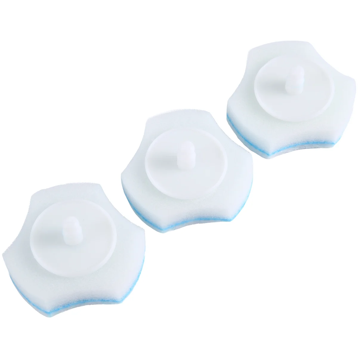 Cabezales de esponjas desechables para limpieza de inodoro, recambios de cepillo de inodoro, Material mejorado, 50 unidades