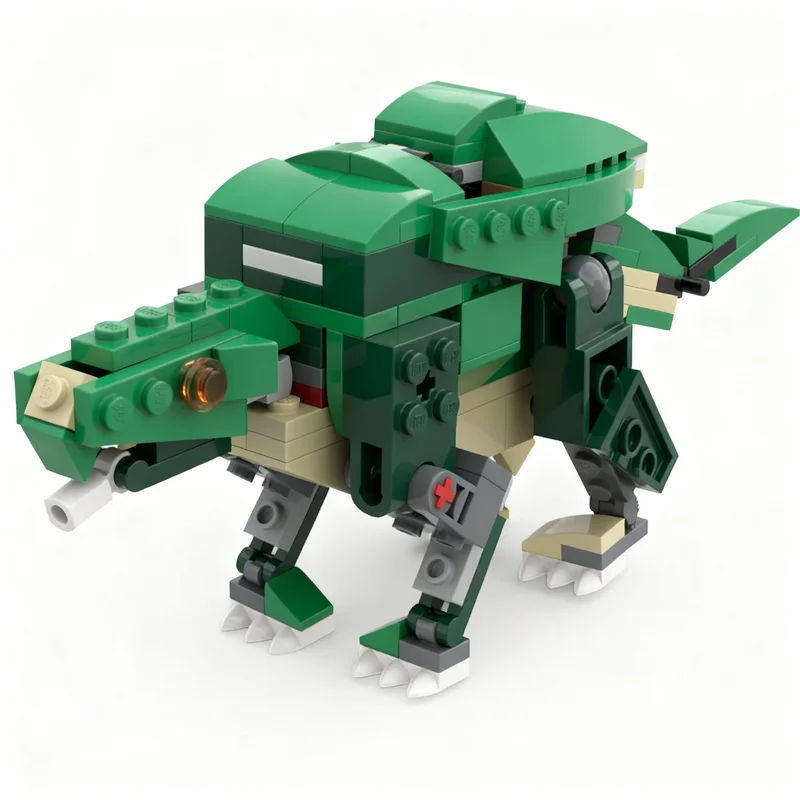 135pcs MOC Creator Creator 3-in-1 Morellatops Camelsaurus ARK Survival Evolved Model Building Blocks Christmas Gift Toys Art 3D