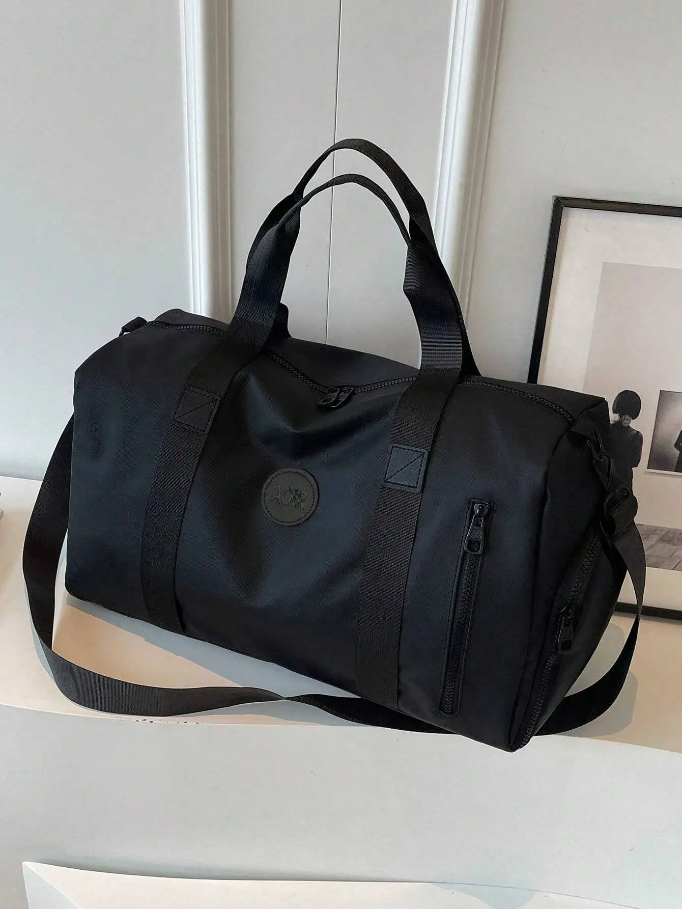 Classic And Popular Large-Capacity Travel Bag, Fashionable Solid Color, Simple And Versatile, Lightweight And Portable Handbag, Dry And Wet Separation, Independent Shoe Compartment, Multi-Functional Adjustable Shoulder Strap Crossbody Bag, Suitable