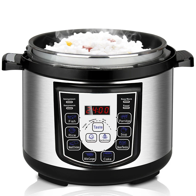 Rice Pressure Cooker Kitchen Electric Large Stainless Steel Pot Non Stick 6L Electric pressure cooker rice Coating Inner Pot