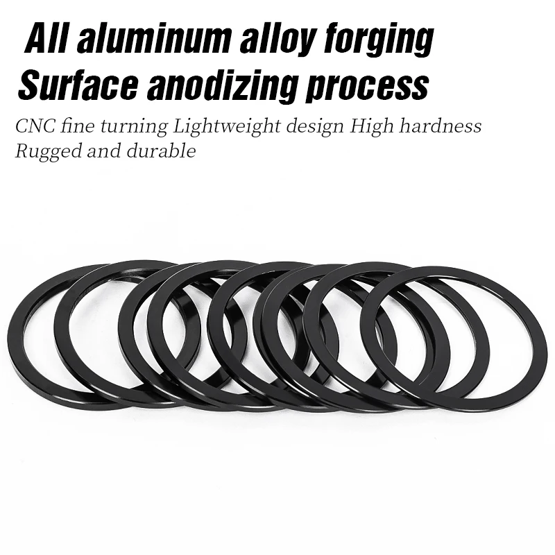 LEBYCLE Bike Bottom Bracket Washer Aluminum Alloy Bike Crankset Washer Bike Crank Cover Chain Wheel Spacers Adjuster Accessory