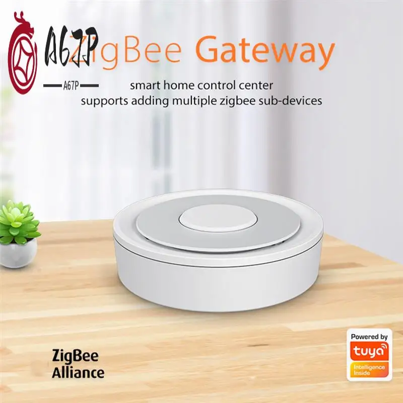 A67P-Wired Zigbee3.0 Tuya Gateway For Home Smartlife Tuyasmart APP 거실 주방 침실 내구성을위한 스마트 장치 작업