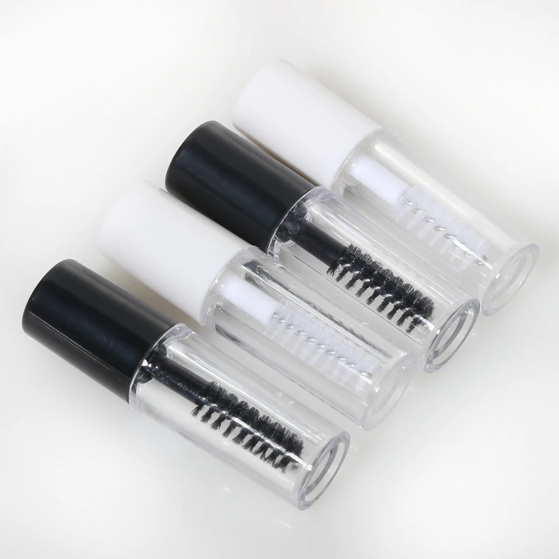 15/5PCS 1ml Empty Mascara Tube with Eyelash Bottles Cosmetic Container Bottle Eyelash Refillable Mascara Makeup Container Mini