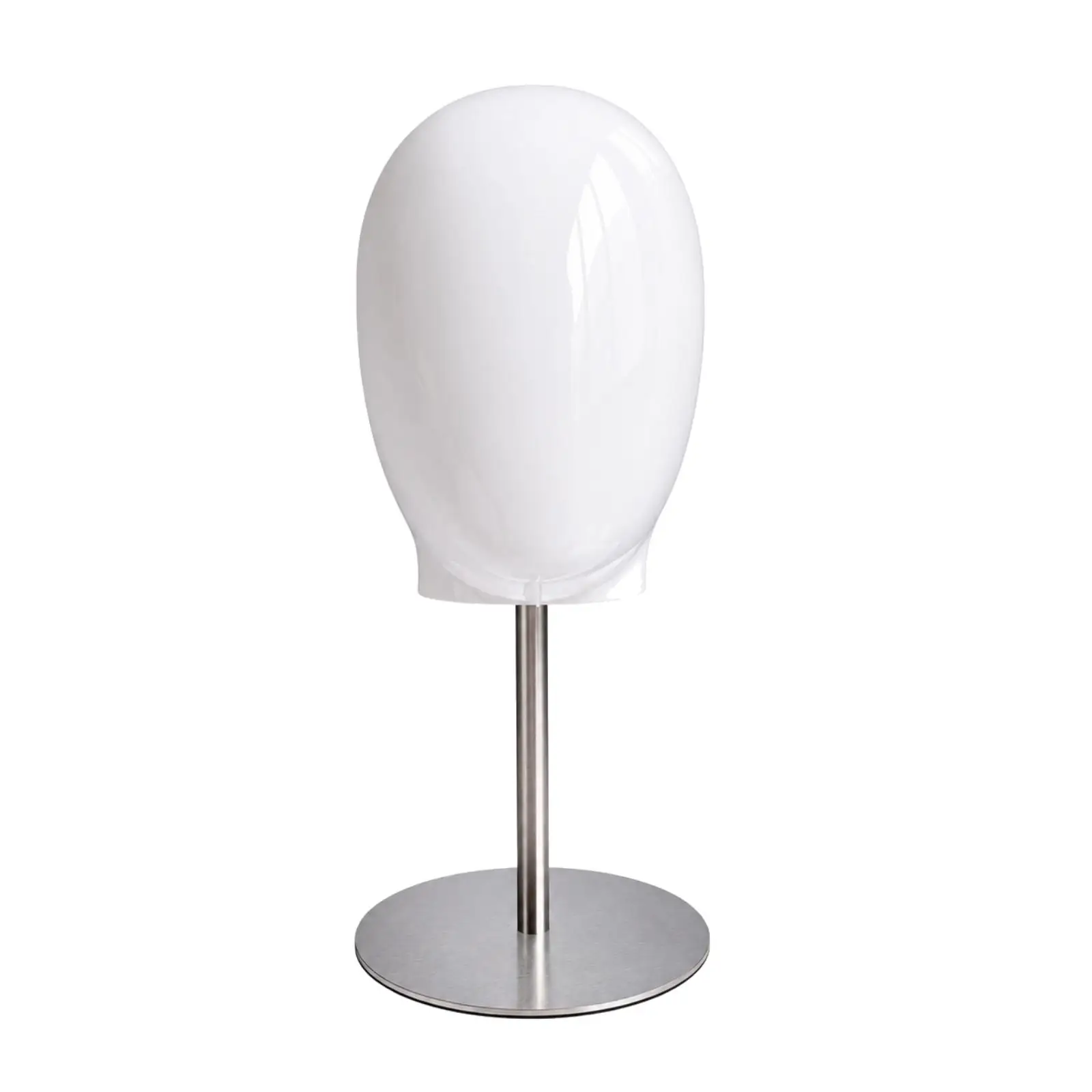 Hat Display Stand for Headwear Showcase with Plastic Head Form and Steel Base for Shop Accessory Display Rack