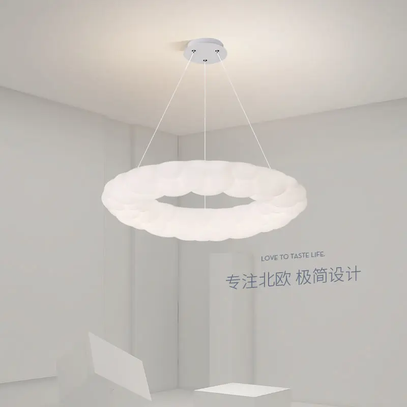 Italian minimalist ceiling 2022 cloud living room girl room led
