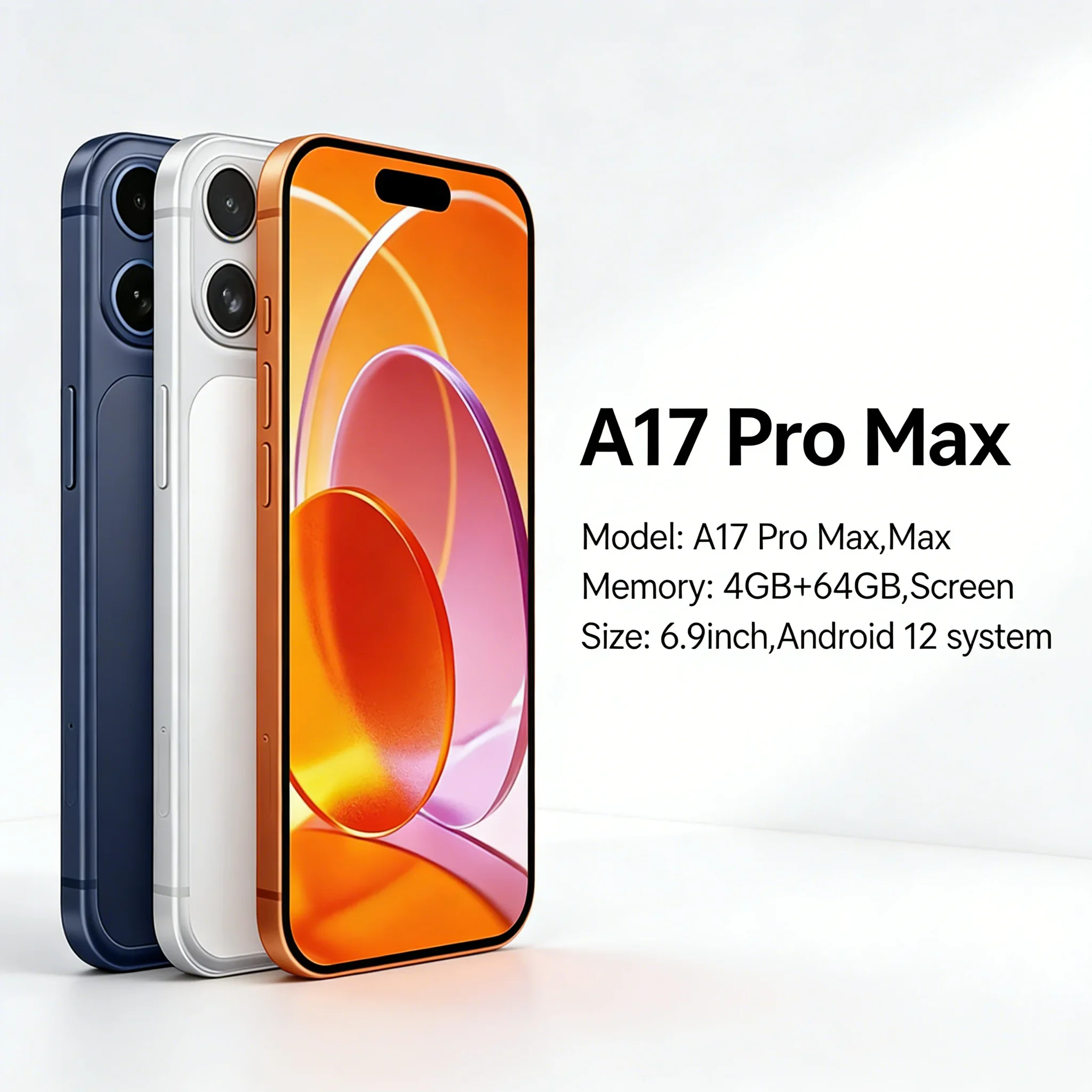 

2026 HOT High Quality Silicone Case For i17 Pro Max 7.3 Inch Smartphone ShockproofCover Lite Moblie Phones Cases Accessories