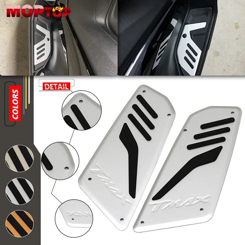 NEW tmax560 Motorcycle Footboard Steps For TMAX560 TMAX 560 TECH MAX 20-21 Front Rear Footrest Pegs Plate Pads Footpad
