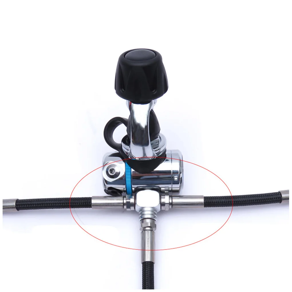 7 16 Inch Hoge Druk Duiken Slang Adapter Plated Messing Pijp 3-Way Splitter Buis Schroefdraad Connector Accessoires