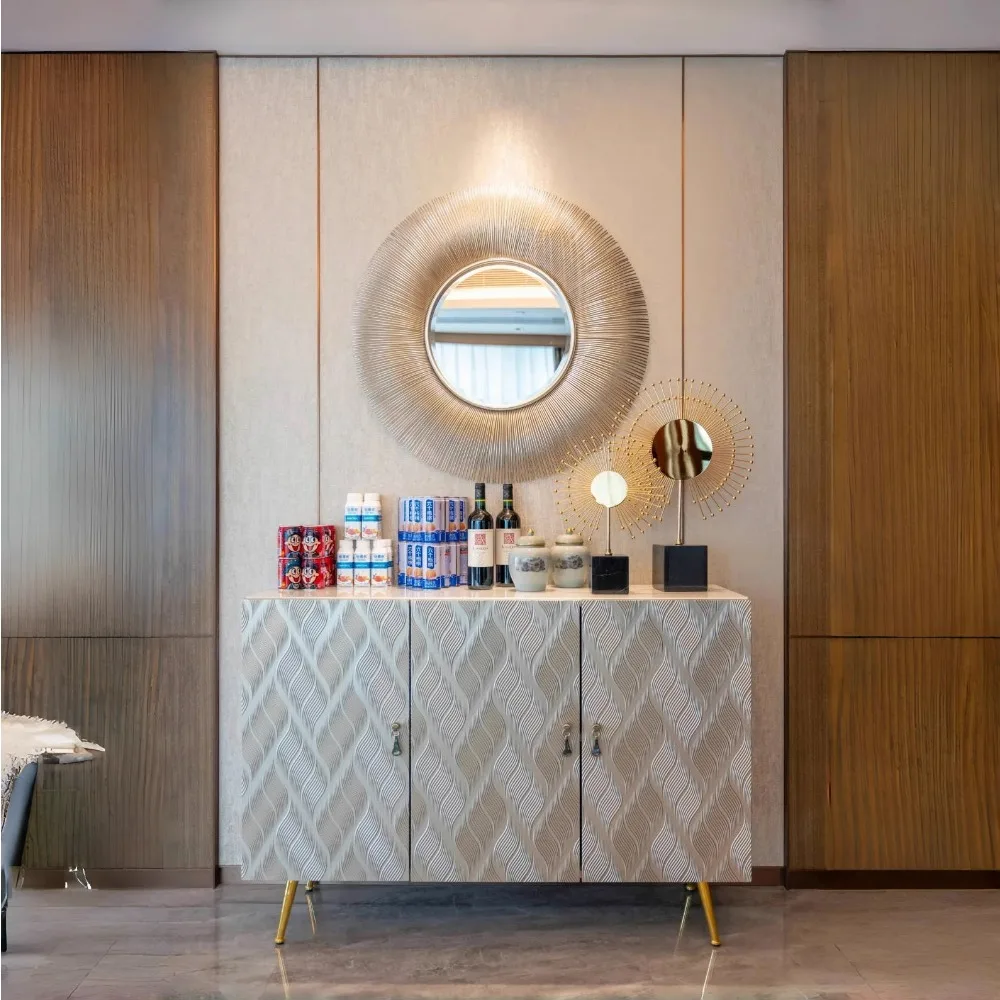 

Light luxury entrance cabinet dining side cabinet entry wall decorative cabinet