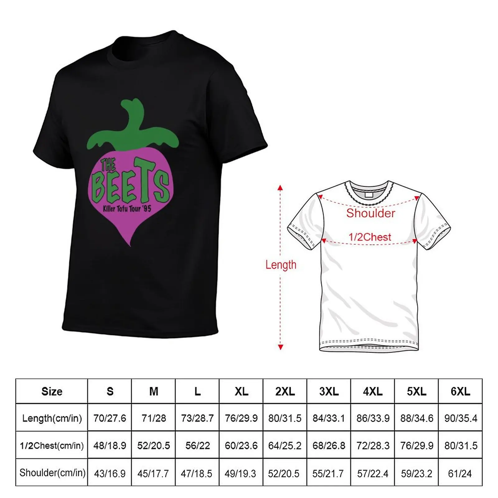 The beets killer tofu tour ' T-Shirt Art Pattern Printed Casual Top