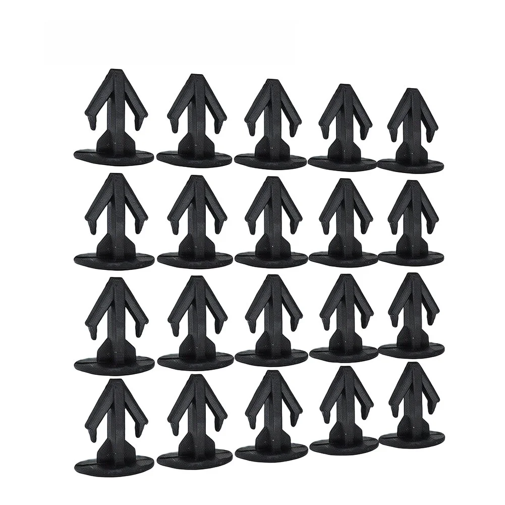 #100pcs Nylon Fastener Rivet \Clip 12mm Head \9mm Length 6mm #Hole For Honda For Civic For Acura For Integra 1989-1994 Hood