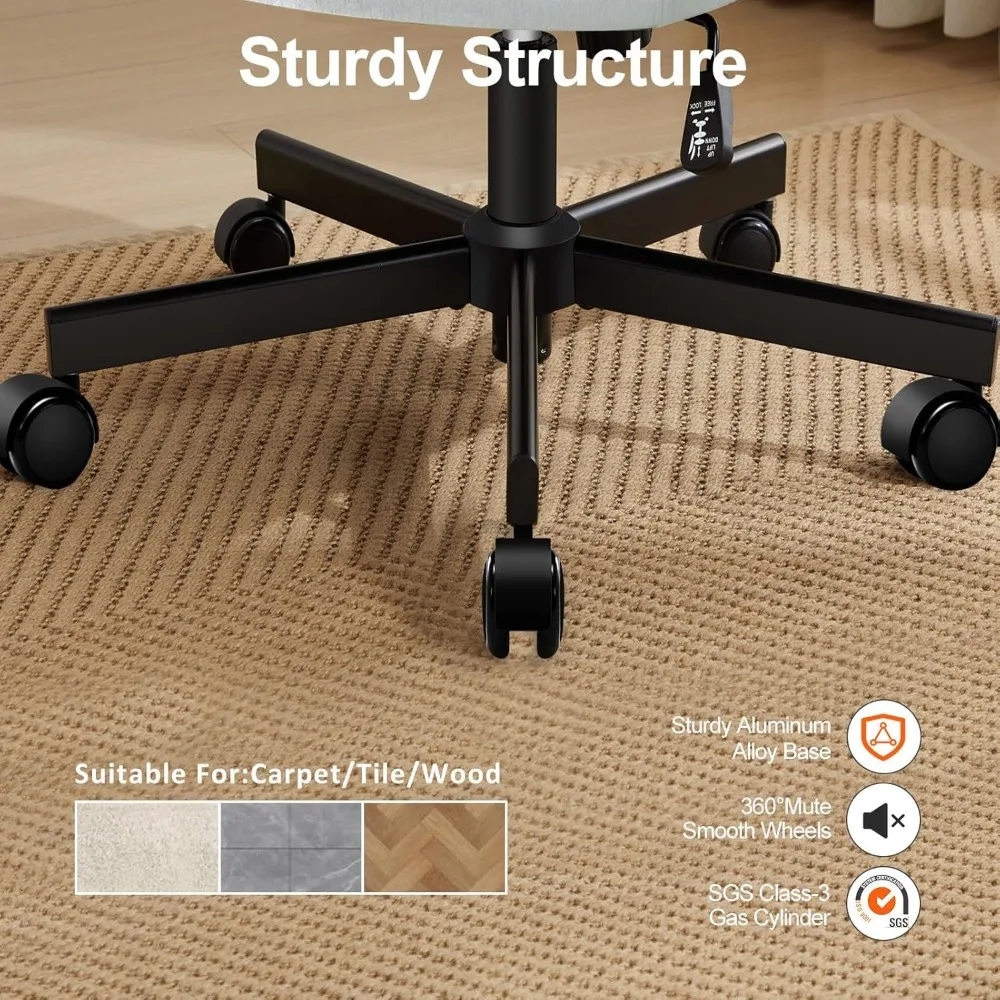 крест-кресло на колесах, офисное настольное кресло из толстой мягкой ткани с перекрестными ножками и подушкой с карманными пружинами, основание двойного назначения, w