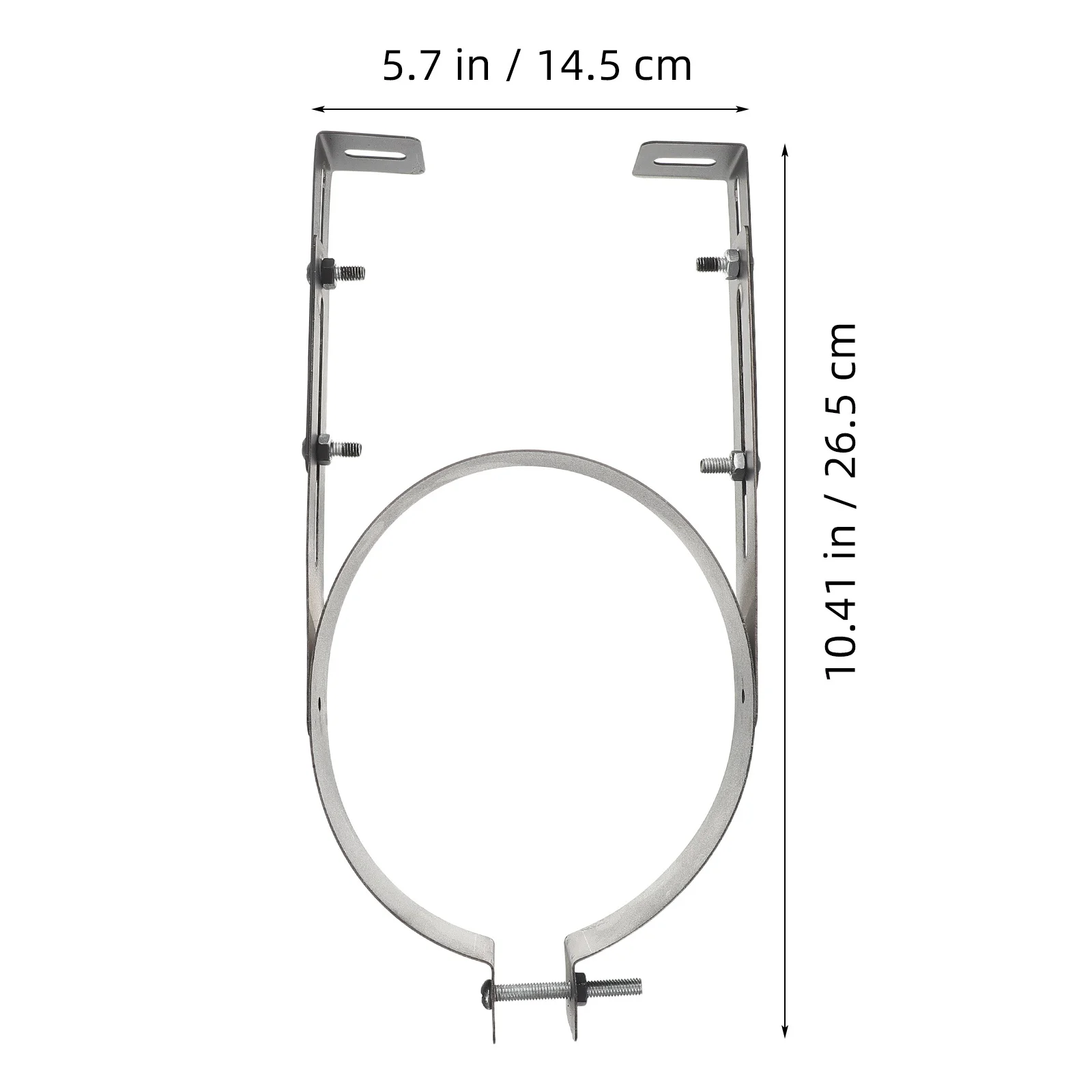 مدخنة قوس 6 بوصة الفولاذ المقاوم للصدأ قابل للتعديل جدار جبل حامل ل موقد الأنابيب دعم المداخن بطانة المشبك U-شكل الأنابيب