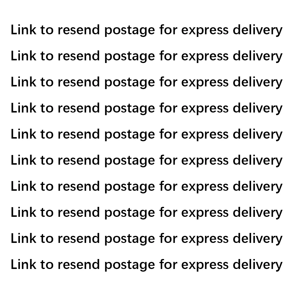 Link to resend postage for express delivery