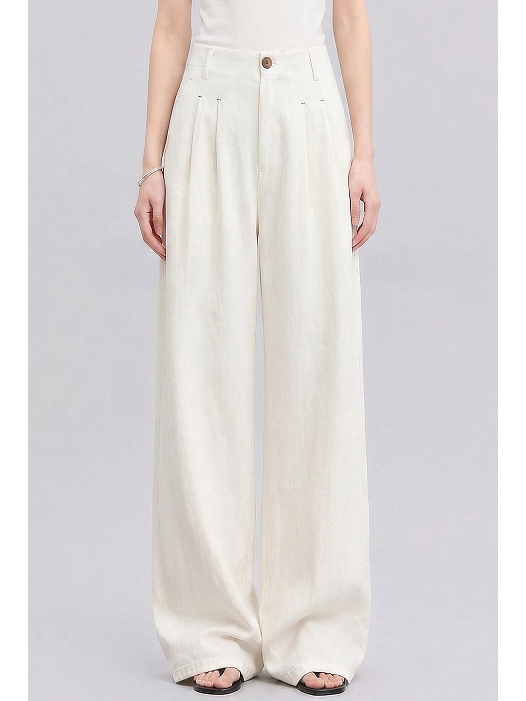 Hochgeschnittene Leinenhose mi – Linen Pant Wide Bewertung und Preis