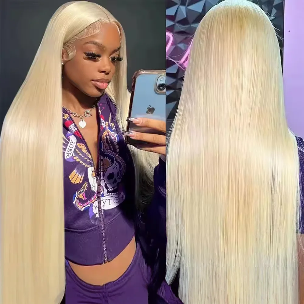 

613 Straight Hair Human Wigs 30 Inch 13x6HD Lace Frontal Human Hair Wig 180Density Brazilian Pre Plucked Lace Front Closure Wig