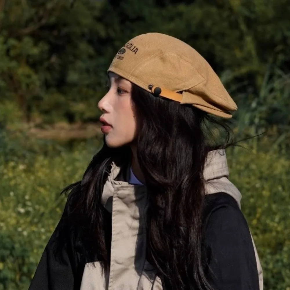 أزياء القطن إلكتروني التطريز قبعة قابل للتعديل شقة موزع الصحف قبعة كلاسيكية Y2k إلى الأمام قبعة الشارع الشهير #2