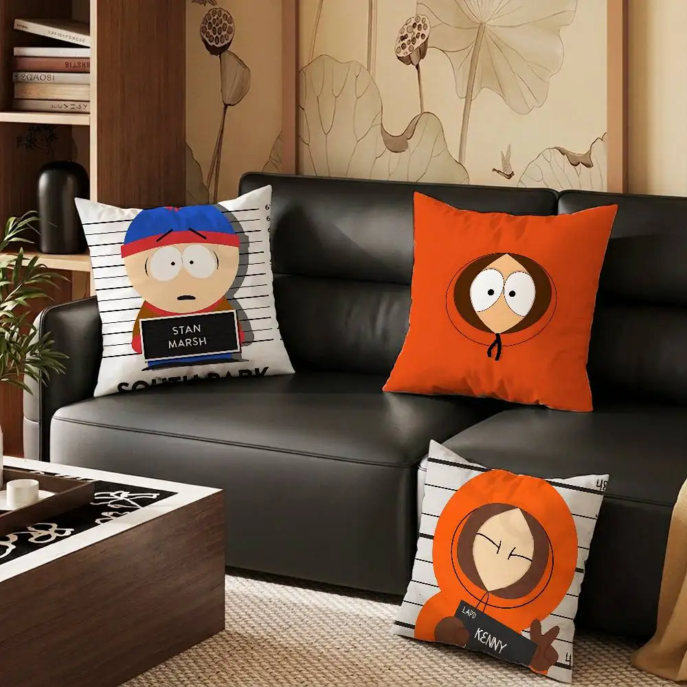 S-SouthES Cute P-Park pillowcase casual style decoration, suitable for home decoration (excluding pillow core)