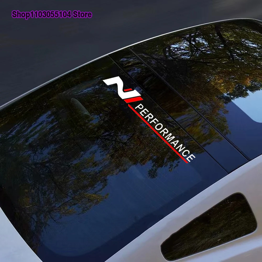 1PC Reflective N performance Car Windshield Windscreen Sticker For Hyundai i30 i20 i10 i40 Tucson Kona Sonata Veloster Elantra