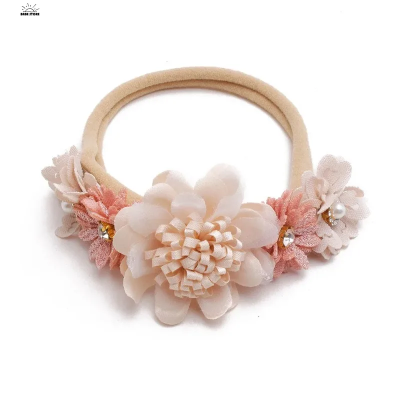 Baby Girl Headband Cute Baby Elastic Hair Band Newborn  Head Flower Toddler Headband Headwear Kids Accessories