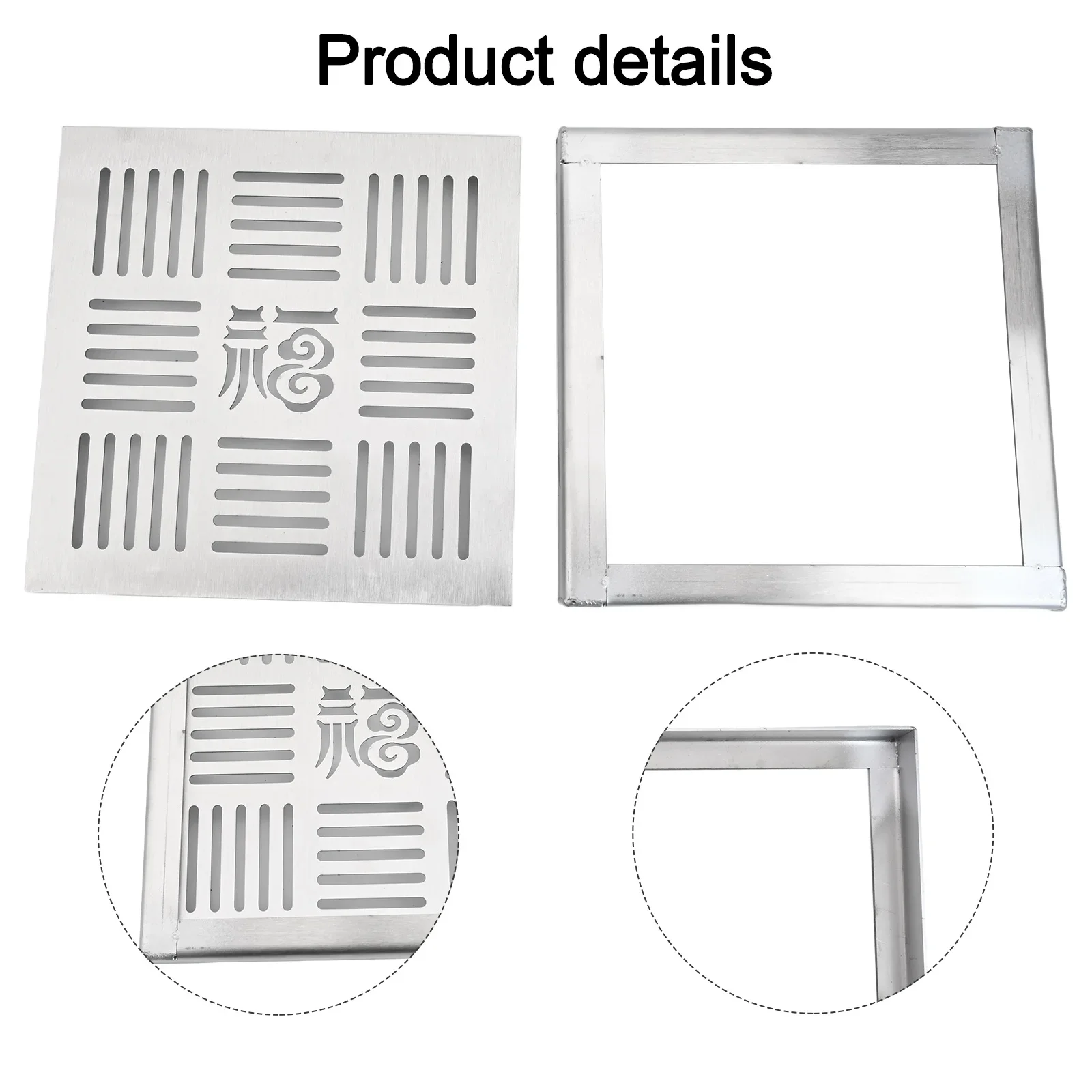 Drainage System Drainage Channel Grate 150*150*20mm Efficient Drainage Design For Gardens Exceptional Strength