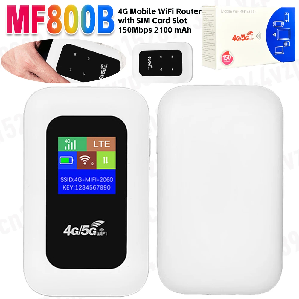 Benton WiFI 4G LTE Router Tragbarer Entriegelungs-4G Wireless Router SIM-Kartensteckplatz Mini Outdoor Hotspot 150 Mbit/s Pocket WiFi Repeater