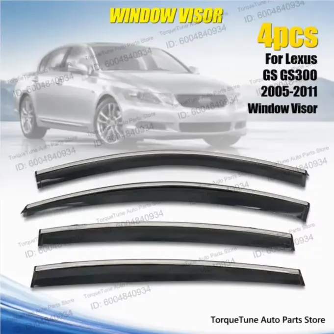 Premium In Channel Direct Fit Easy Installation Window Visor Wind Deflector For Lexus GS GS300 2005-2011 Auto Accessories