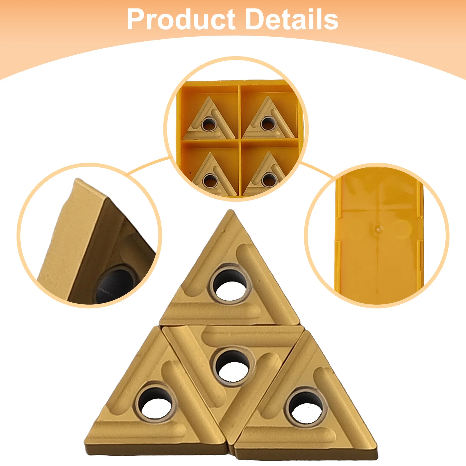 

10pcs TNMG160404RS Carbide Inserts TNMG331 for Industrial Use Featuring Easy Tool Replacement and Clamping System