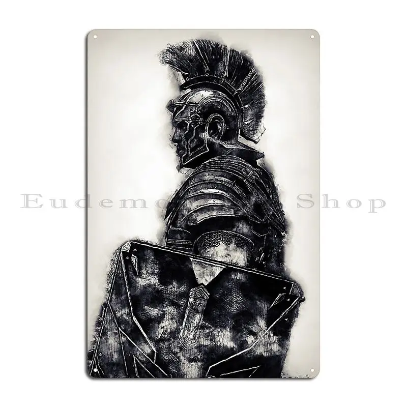 Roman Legionary Metal Sign Club Wall Cave Party Club Party Plates Designer Tin Sign Poster