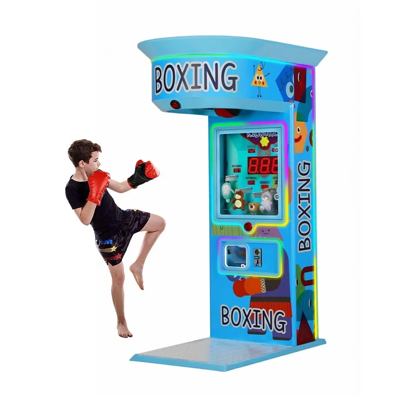 Factory Supply Dynamic Boxing Punching Machine Smart Music Effect Arcade Strength Tester