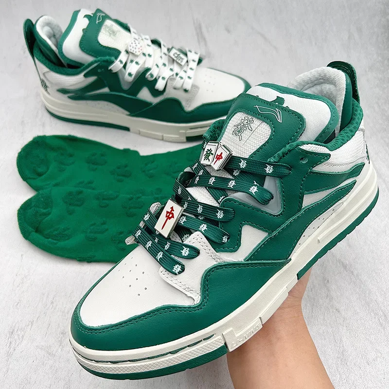 Green Rookie Flat Shoelaces for Weiwu Classic China Rich Mahjong AF1 AJ Sneakers White Basketball Shoe Laces Accessories