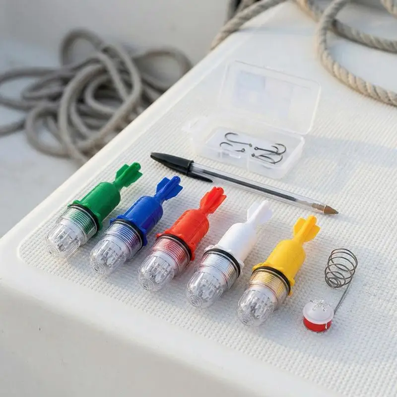 Fishing Light Underwater Net Beacon Buoy Signal Light Indicator Double Flash Lamp Light Lures Fish Finder Lamp Flashing