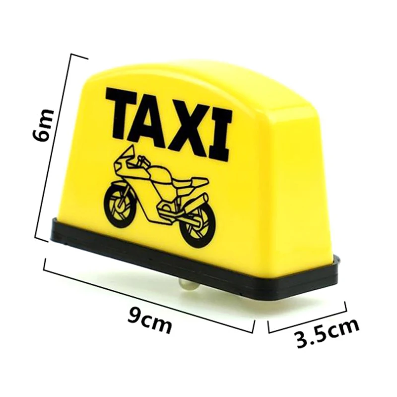 Motorcycle Decoration Modified Light Warning Taxi Box Sign LED Lamp