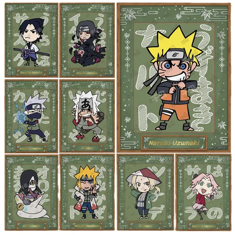 

KAYOU Original Naruto Card QR Special New Article Sasuke Itachi Namikaze Rare Anime Game Toy Collection Card Children's Gifts