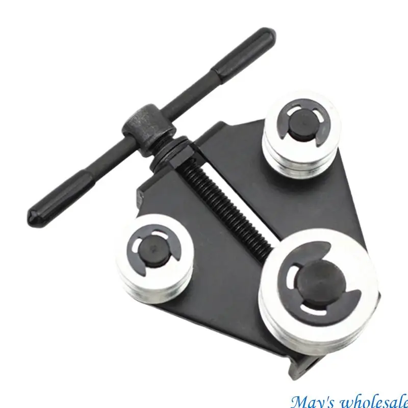Easy to Use Brakes Tube Straightener Bender Quality Steel Materials Adjustable Design for Simple Efficient Operation 448A