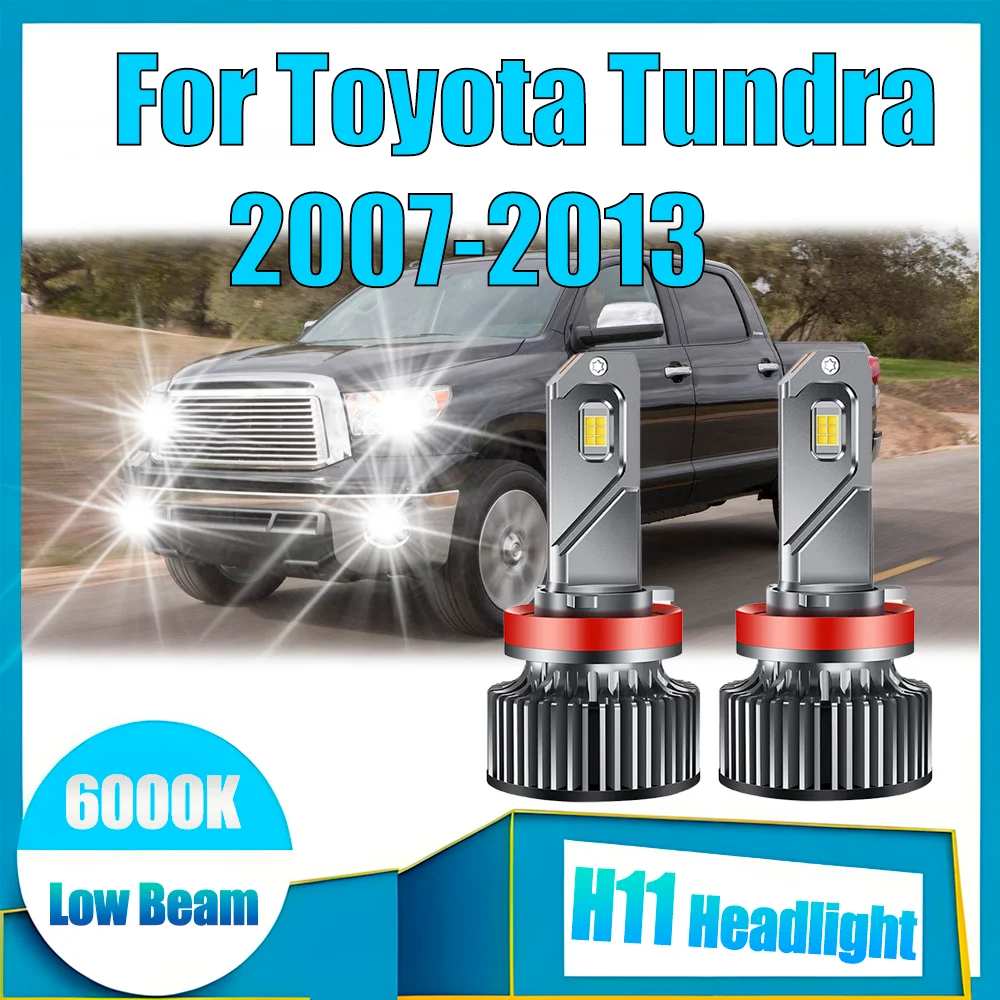 

2X 6000K White Super Bright 35000LM LED Headlight Bulbs H11 H8 H9 Low Beam Headlamps Auto Turbo Lamp For Toyota Tundra 2007-2013