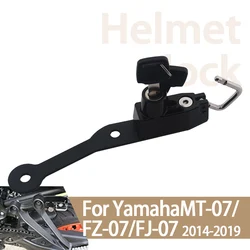 For Yamaha MT 07 FZ07 2014 to 2019 FJ07 2014-2016 MT07 Mt07 FZ-07 FJ-07 Motorcycle Helmet Lock Bloqueo De Casco