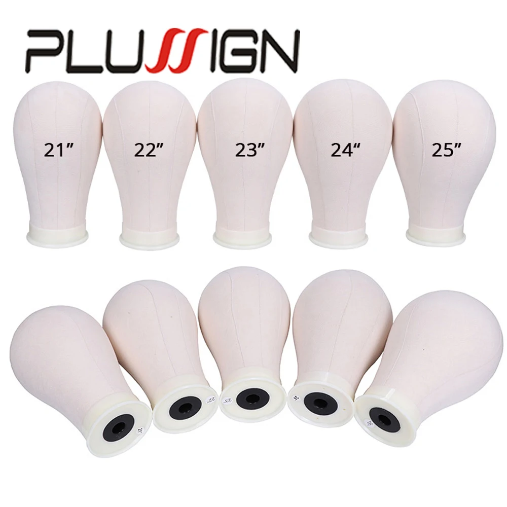 

21-25-дюймовый холст, набор головок для демонстрации париков, изготовление плетения волос и укладки головы манекена с подставкой для парика для обучения