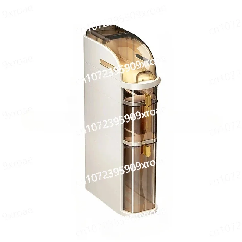

Toilet Gap Storage Cabinet Floor Narrow Cabinet Bathroom Organizer with Waterproof Cover Installation Free Bathroom Cabinets