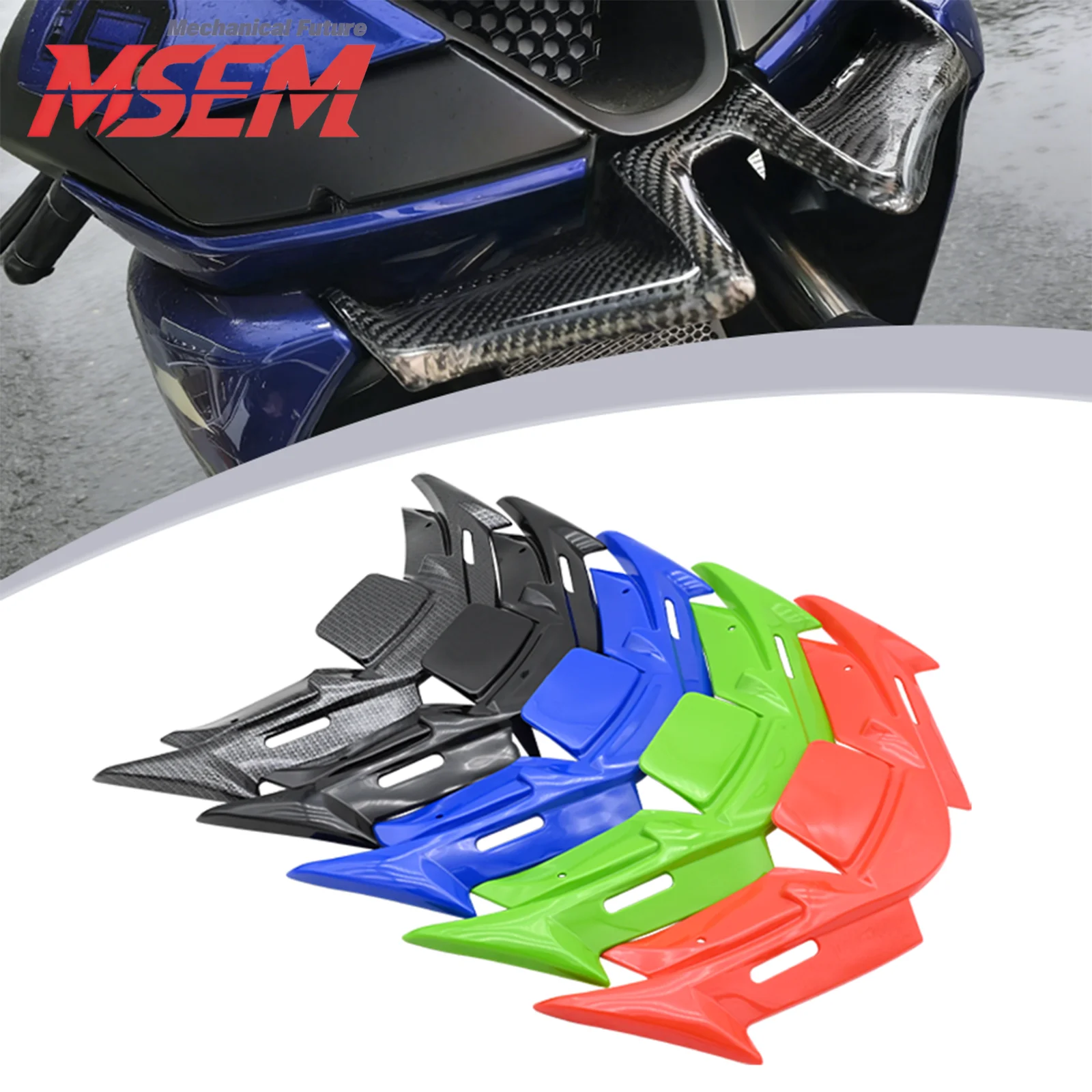 Motorcycle Accessories Winglet Front Spoiler Wing Kit Aerodynamic Fairing Yamaha R125 R15 V4 R15M 2021-2025 YZFR125 Accessories