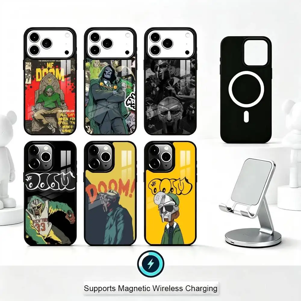 

MF-DOOMs-Rapper Phone Case For iPhone17,16,15,14,13,12,11 Plus,Pro Supports Magnetic Wireless Charging