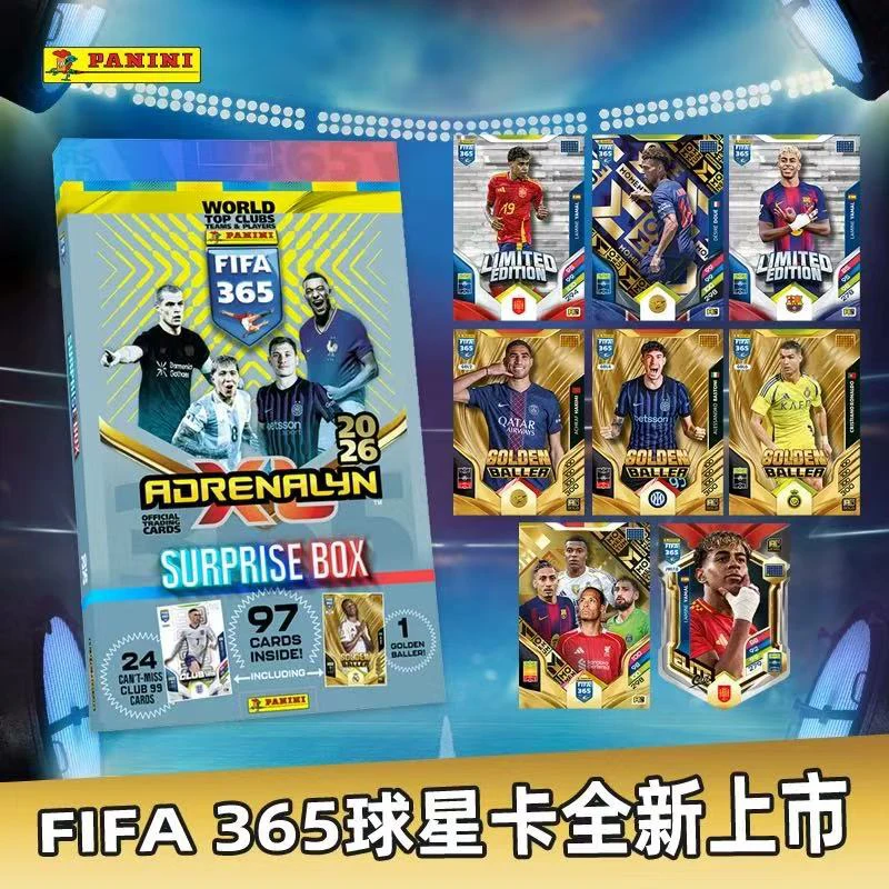 Panini 2026 FIFA 365 Football Star Cards | Limited Gold Cards & Autograph Card Chase | Collectible Trading Cards