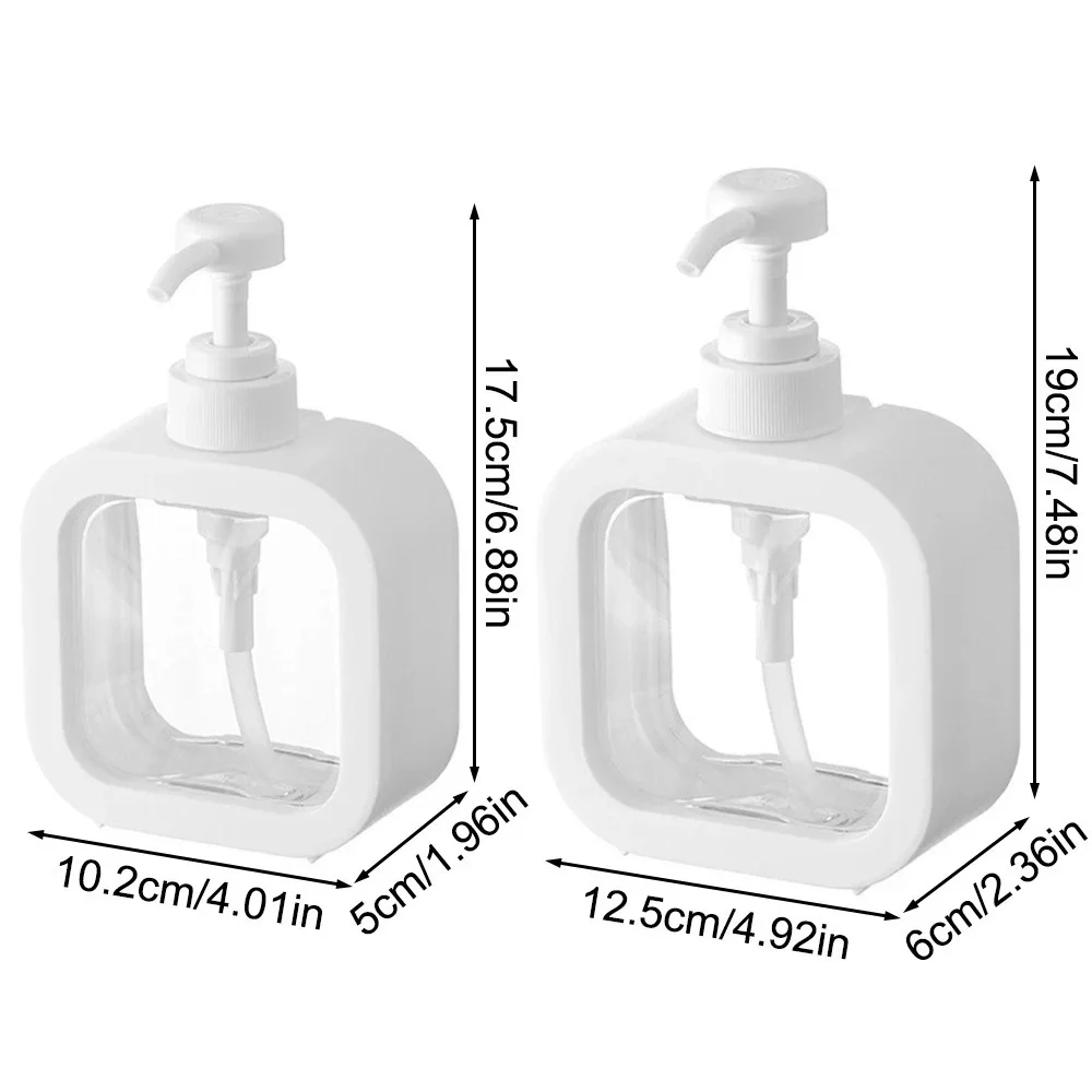 300/500ml Visible Hand Sanitizer Dispenser Lockable Press Leakage Free Kitchen Dispenser Minimalist Design Lotion Split Bottle