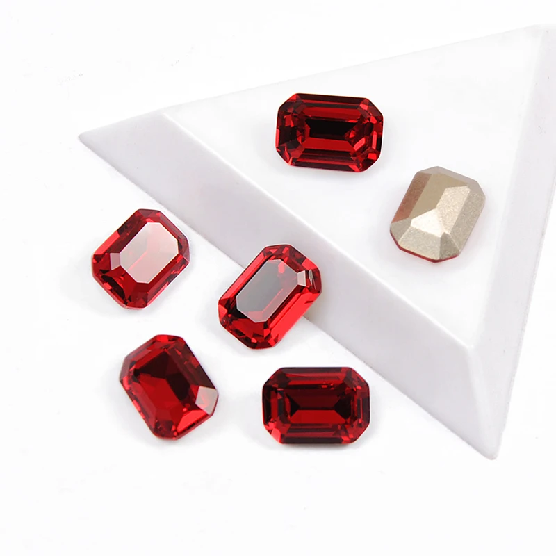 6A-Klasse Oktagon-Kristall-Strasssteine im Vorteilspack, Glitzernde Ziersteine mit Krallenfassungen für DIY-Schmuck, Kleidung und Basteldekorationen – Detail 5