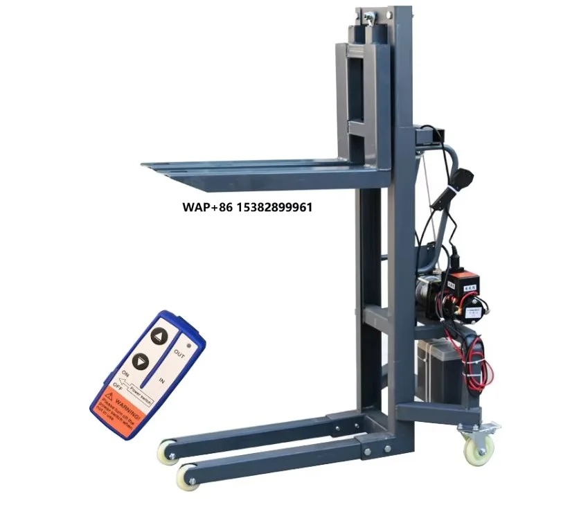 

Truck Mounted Electric Stacker Manual Forklift Self Lift Stacker Portable Electric Hoist Self-Loading Forklift