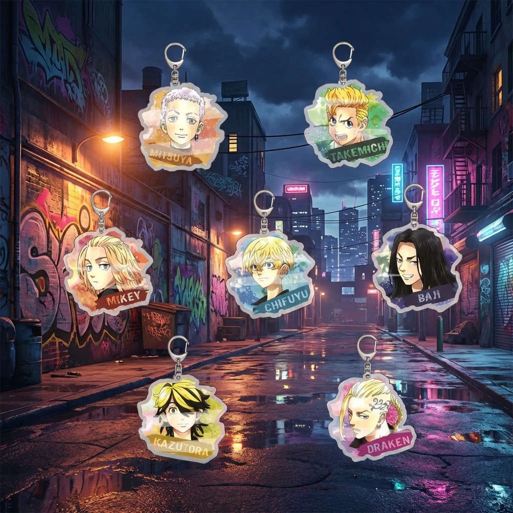 

Acrylic Keychain Anime Tokyo Revengers Sano Manjiro Hanagaki Takemichi Pendant Charm Custom Gift for Fans Collection Souvenir