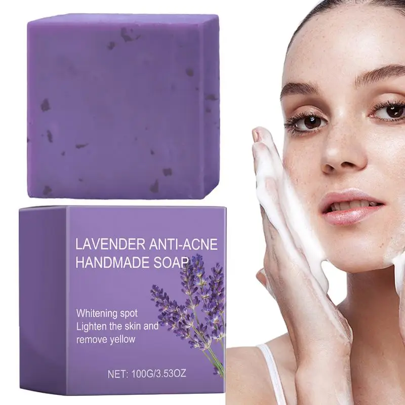 Etherische Olie Zeep Lavendel Douche Zeep Lichaamsreiniging Lichter Donkere Onderarm Been Lichaam Zeep Bars Multifunctionele Lichaamszeep